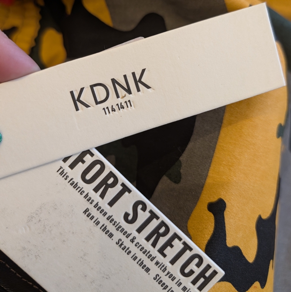 KDNK Skinny Tapered Camo Ankle Zip Jogger Style Skinny Jeans Size Small Men 30 - Picture 5 of 7